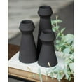 thumbnail image 2 of Renwil Granfeld Modern Iron Metal Decorative Vase in Black (Set of 3), 2 of 5