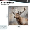 thumbnail image 4 of Stupell Industries Farmhouse Graceful Forest Stag White Framed Giclee Art, 12 x 12, by Susan Arnot, 4 of 8