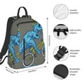 thumbnail image 3 of Naloa Fun Riding Dinosaur Print Lightweight DayBackpack Suitable for school, work, shopping, travel, etc., 3 of 5