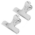 thumbnail image 4 of Clips École Métal Liant 2Pcs Longue Queue Clip Papeterie Bureau Largement Étendu Queue Cheveux Clips Extra Queue Cheveux Clips, 4 of 8