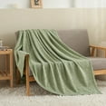 thumbnail image 3 of JML King Size Bed Blanket Set(90"x108") with 2 Shams - 3 Piece Knit Fuzzy Heather Jersey Blanket, 3 of 6