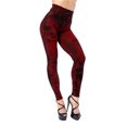 thumbnail image 1 of Gibobby pantalones de mujer de vestir Mallas informales de felpa para mujer, pantalones cortos ajustados y que levantan la cadera, sin costuras, elásticos, para otoño e invierno (Rojo, Talla única), 1 of 4