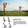 thumbnail image 2 of pitrice Golf Club Brush Portable Ergonomic Solid Color Telescopic Double-sided Ball Brushes Cleaning Tool with Carabiner Green Lidless, 2 of 5