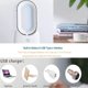thumbnail image 4 of Table Fan with LED Lights, Bladeless Cooling Fan with 4 Speeds( Included 1 Natural Wind)+5 Decorative Gradient Lights, Leafless Design Fan Portable Fa, 4 of 5
