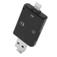 thumbnail image 4 of Lector de tarjetas de memoria 3 en 1 portátil USB 1.1/2.0 antimagnético, antigolpes y resistente al desgaste para teléfonos iOS, 4 of 5