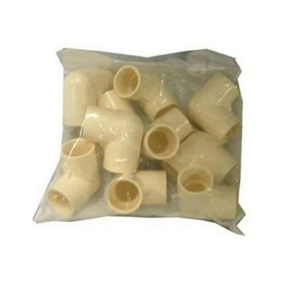 Raccord de Tuyau, Coudé en PVC, 90 Degrés, 3/4 Po, 10-Pk. T00110J