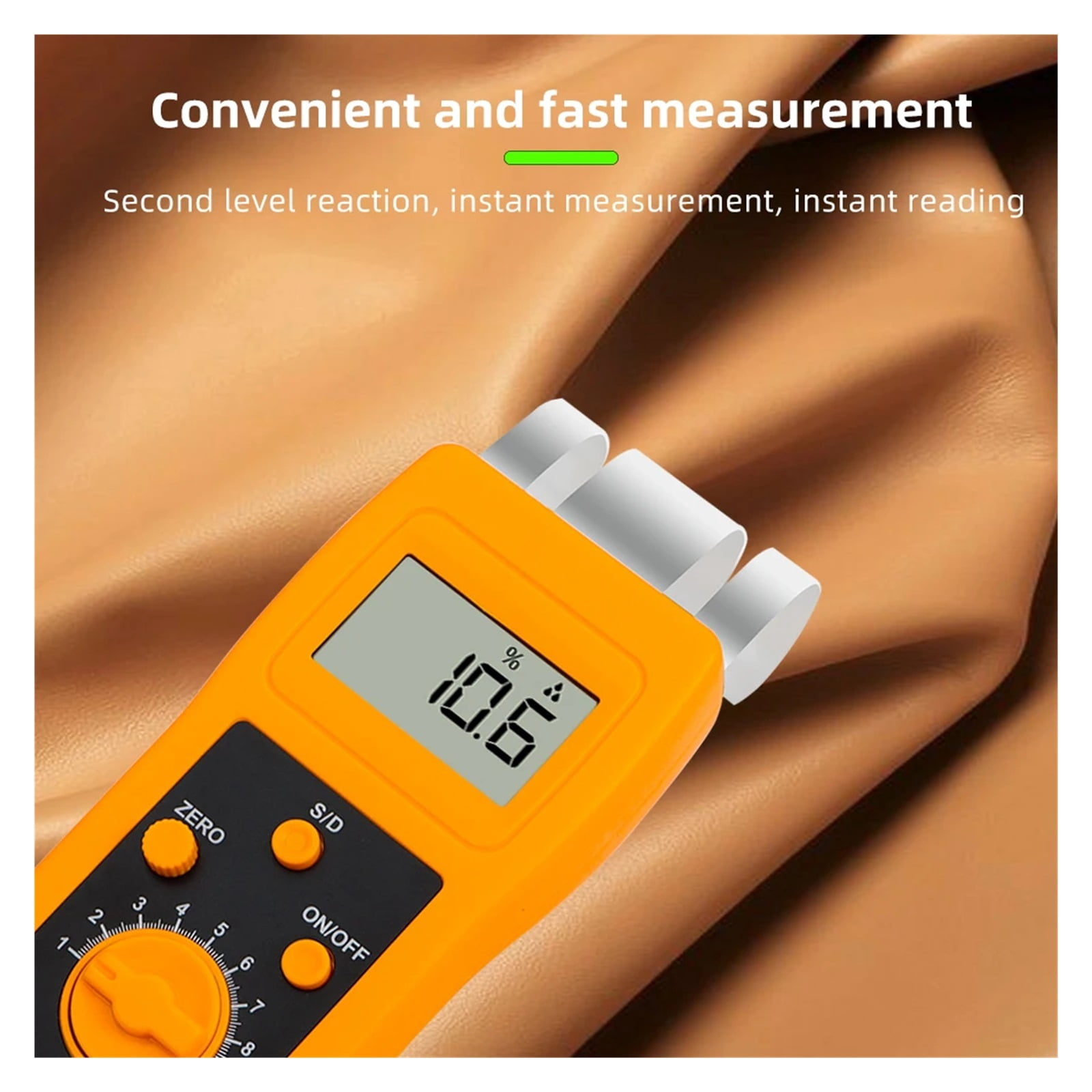 DM200T Textile Moisture Meter Sensitive Induction Probe Humidity Instruments Digital Hygrometer Used For Measuring Garment Yarn