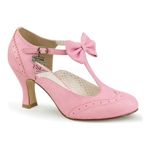 Pin Up Couture CUTIEPIE-02 Platforms Baby Pink Patent Cute Mary Jane High Heels 