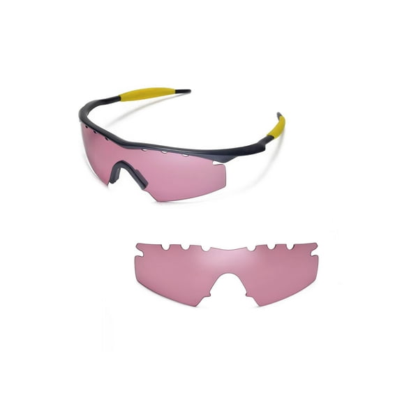 Walleva Pink Vented Replacement Lenses For Oakley M Frame Strike Sunglasses
