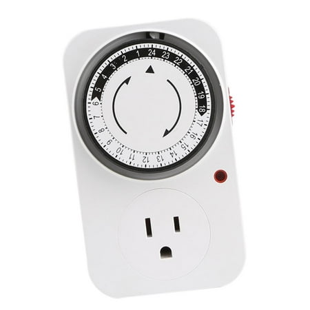 

24Hour Mechanical Appliance Interval Clock Wall Plate US Plug Office Hotel Commercial Graded c
