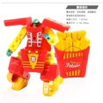thumbnail image 3 of Burger Transformation Robot Toys Deformation French Fries Cake Plastic Food Play Collection Kids Best Gift Education Toy, 3 of 6