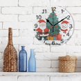 thumbnail image 3 of Ryvnso Santa Claus Snowman Wall Clock Non Ticking Silent Kitchen Clock Battery Operated Clocks 10 inch, 3 of 7