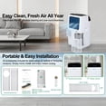 thumbnail image 5 of Mohavair 14,000 BTU Portable Air Conditioner with 5-in-1 WiFi Smart AC Unit 450 Sq.Ft Auto-Evaporating Cooling Dehumidifier Fan 24H Timer Sleep Mode Remote Control for Living Room Bedroom, 5 of 11