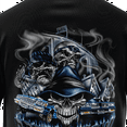 thumbnail image 4 of Rollin Hard men's Creep Show Lowrider black classic fit front and back print graphic tee shirt, 4 of 5