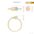 thumbnail image 6 of ANGARA Natural Solitaire Aquamarine Infinity Knot Engagement Ring in 14K Yellow Gold for Women (Size-4mm) | March Birthstone, Birthday, Anniversary, Jewelry Gift for Women | Natural Aquamarine Ring, 6 of 10