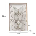 thumbnail image 3 of piezas de adorno navideño de mariposa con purpurina y clip para árbol de Navidad, decoración de corona de bricolaje para regalos de Año Nuevo 2024, Navidad, 3 of 5