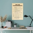 thumbnail image 5 of The Ten Commandments , 10 Commandments Wall-Art, Religious Bible Testament Rules Scripture Verse Decalogue Cool Wall Decor Art Print, 5 of 6