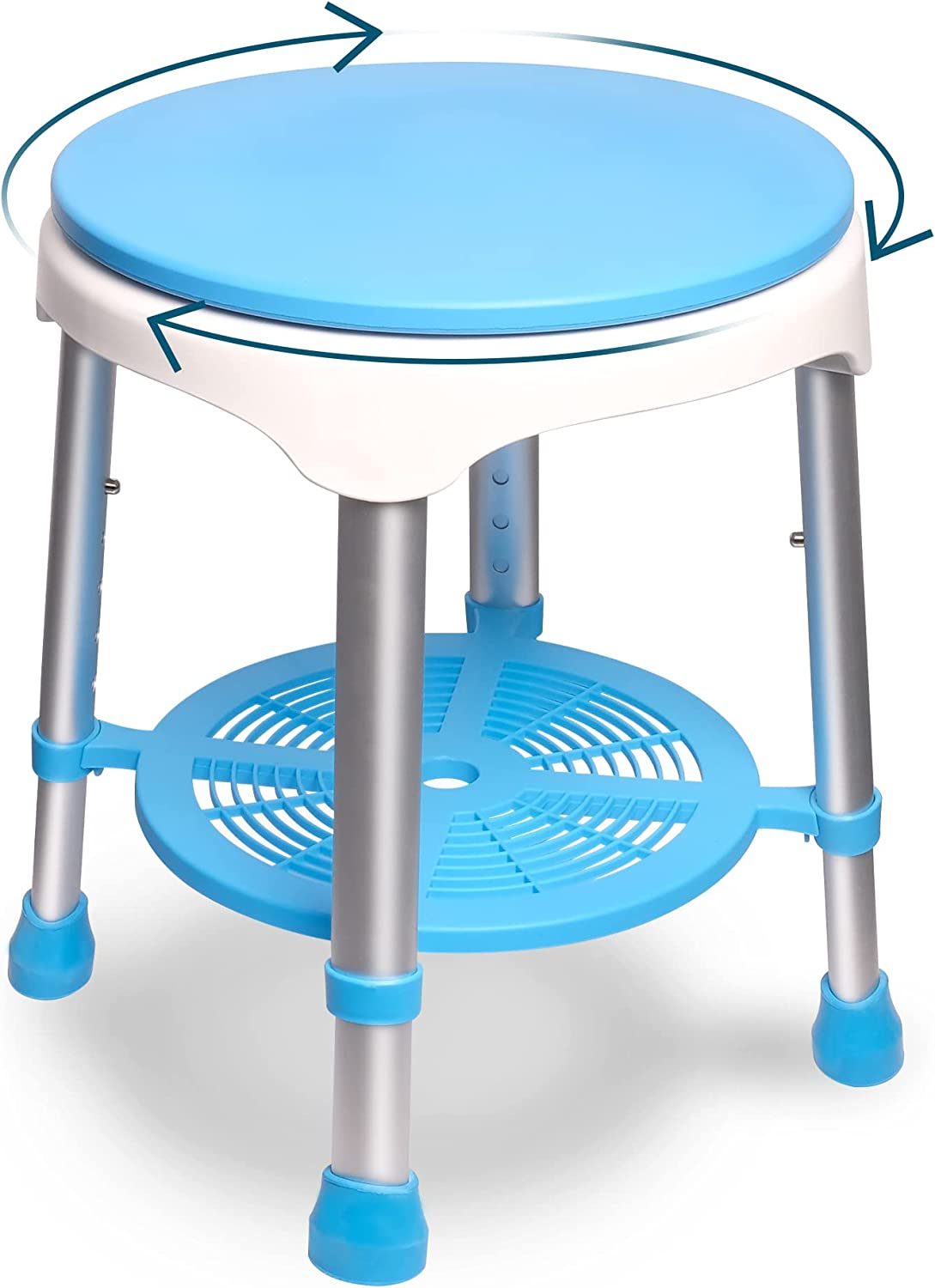 Swivel Shower Chair for Inside Shower, 300lbs ToolFree Assembly Shower