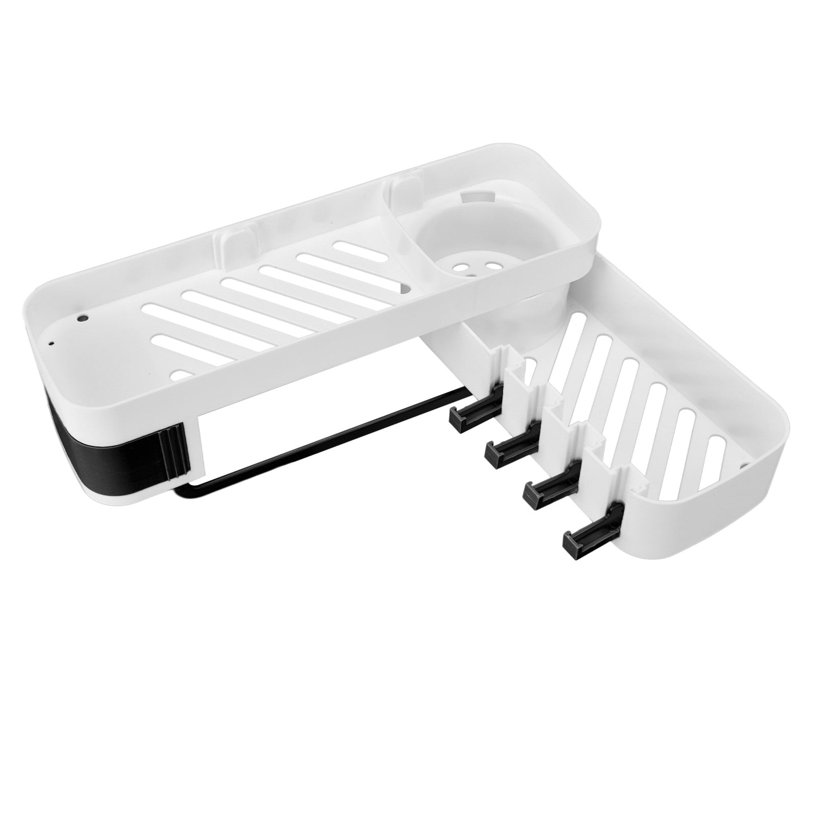 Bathroom Corner Rack, Double Layer Bathroom Shelf Easy Installation For