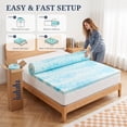 thumbnail image 7 of Beddle Gel Memory Foam Mattress Topper, Queen Size, 2 inch, for Pressure Relief, 7 of 7