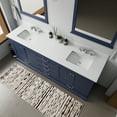 thumbnail image 2 of Dukes 80 in. W Navy Blue Double Bath Vanity, Cultured Marble Top, and 30 in. Mirrors, 2 of 9