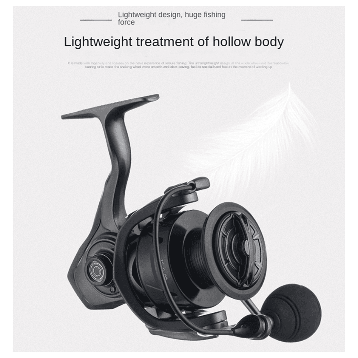 Fishing Reel, High Speed Ratio 6.2:1, Casting Reel, Spinnings Reel KAM3000 Shallow Cup