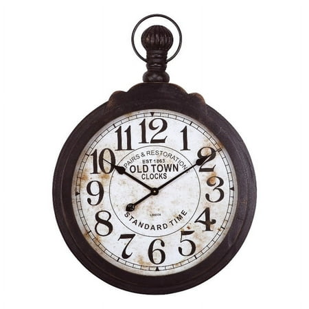 UPC 845805058241 product image for Yosemite Metal Timepiece Wall Clock in Dark Brown | upcitemdb.com