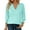Mint Green, variant on MIXUE Boho Tops For Women Summer Solid Color V Neck Long Sleeve Casual Lace Trim Party Pullover Shirts For Women Tee Shirts Sportswear,White,XL