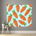 thumbnail image 2 of Balery Cartoon Carrot Pattern Tapestry 60x51 Inches - Large Wall Hanging Tapestry for Bedroom, Living Room, Dorm Decor - Artistic and Aesthetic Room Decor, 2 of 9