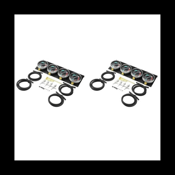 New Arrivals 2X Motorcycle Carburetor Synchronizer Vacuum Gauges Tool Gauge Balancer for // Black