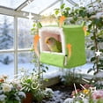 thumbnail image 5 of TIELUTT Parrot Warm Lined Winter Cold Proof Pet Nesting Boxes Outdoor Pethouses Hanging Pole Mount Pet Feeders for Outdoors Galvanized Pet for outside Pet for outside Hanging Window, 5 of 5