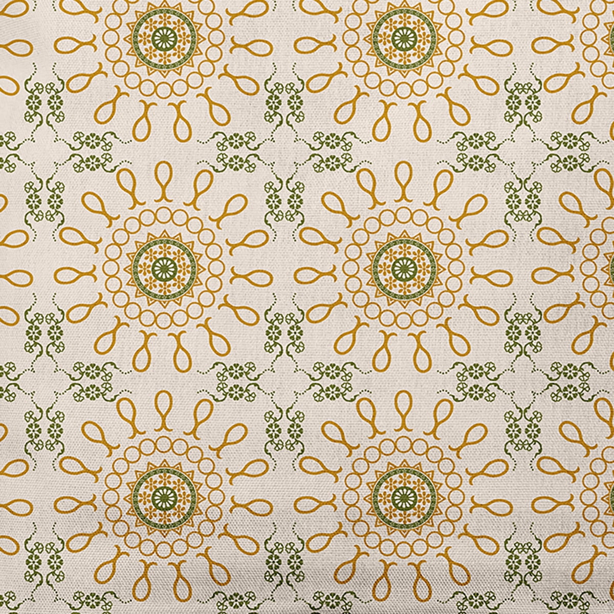 Simply Daisy 18" x 18" Sun Tile Decorative Throw Pillow, Autumn Gold
