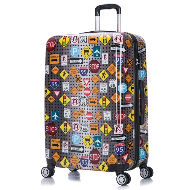 InUSA InUSA Prints 28" Lightweight Hardside Spinner Luggage Walmart