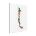 thumbnail image 2 of Trademark Fine Art 'Chile Paint Splashes Map' Canvas Art by Michael Tompsett, 2 of 4