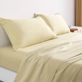 thumbnail image 5 of Organictune 1800 Super Soft and Cozy 100% Microfiber Bed Sheet Set, Hotel Luxury Wrinkle, Fade, Stain Resistant Fitted Sheet Set with Deep Pocket, Khaki, Queen, 4 Piece, 5 of 5