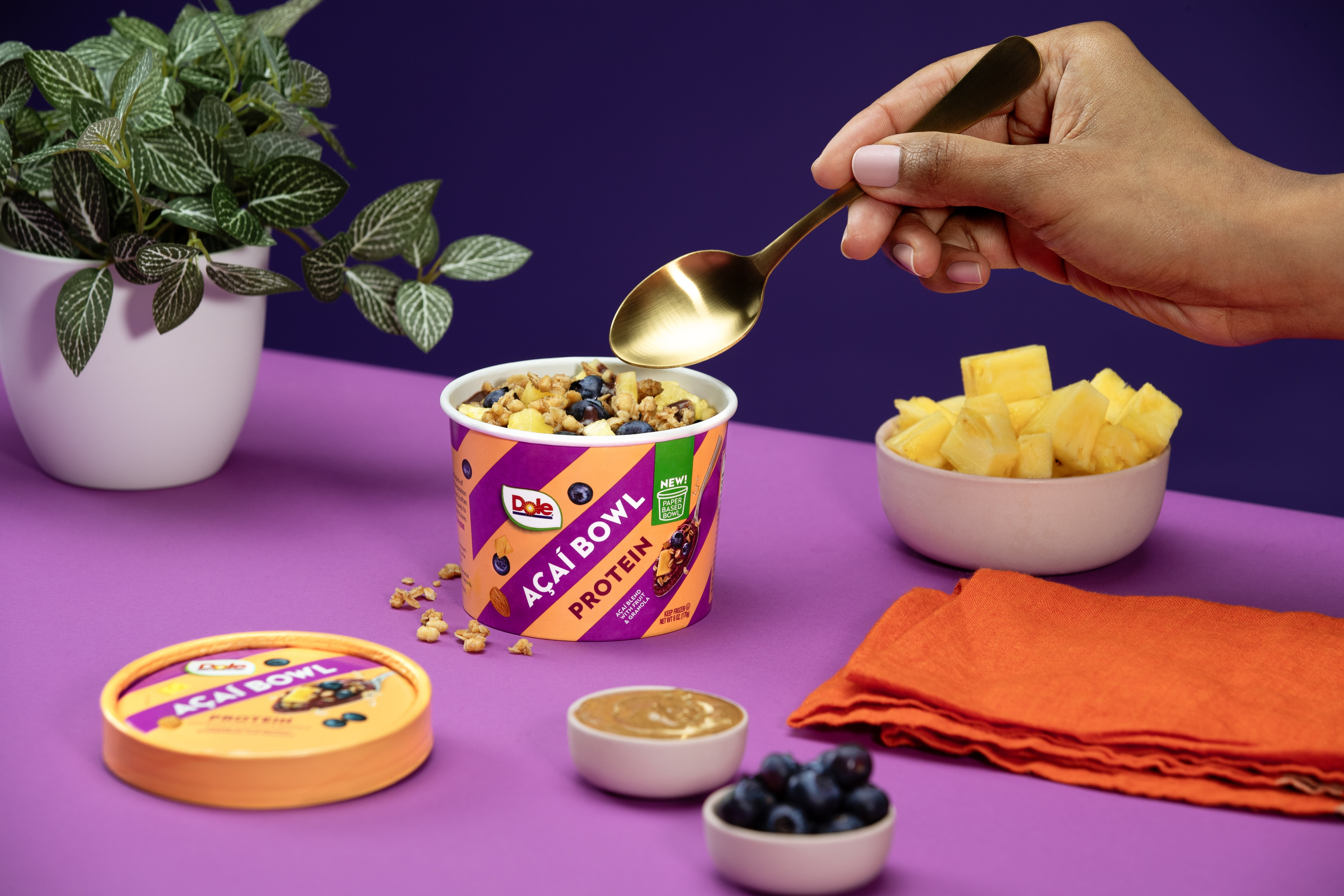 Dole Acai Protein Frozen Smoothie Bowl, 6 oz