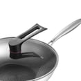 thumbnail image 2 of Sartén wok de acero inoxidable, sartén wok de acero inoxidable, suministros de cocina, sartén wok, resultados impresionantes, 2 of 5