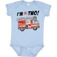 thumbnail image 3 of Inktastic I'm 2 Fire Truck 2nd Birthday Boys or Girls Baby Bodysuit, 3 of 5