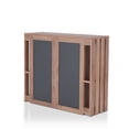 thumbnail image 2 of Furniture of America Jordie Rustic Multi-Storage Bar Table in Walnut Finish, 2 of 6
