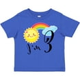 thumbnail image 3 of Inktastic I'm 3 Third Birthday Sun Rainbow Boys or Girls Toddler T-Shirt, 3 of 5