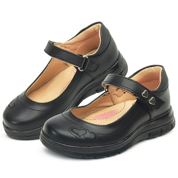 Zapato Escolar Para Niña Plantilla Cómoda Antiderrapantes negro 20