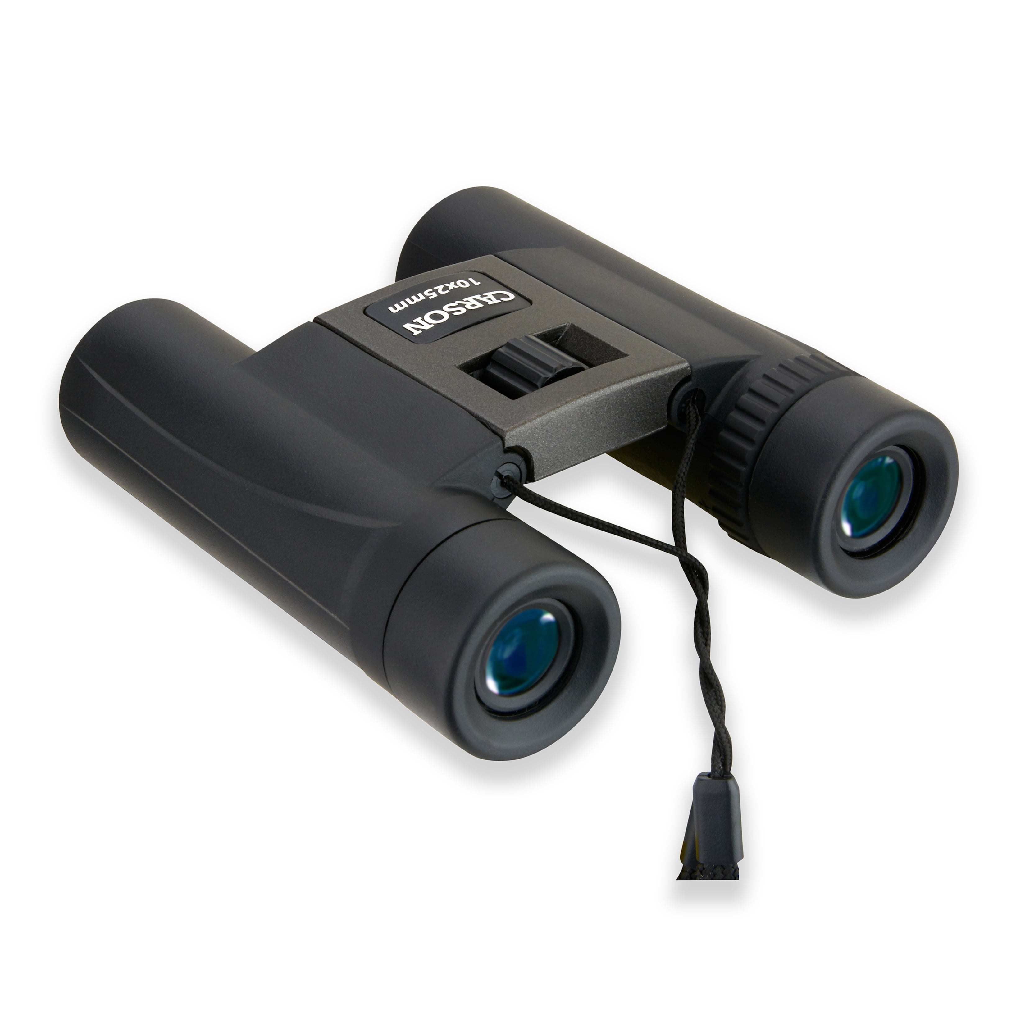 Carson TrailMaxx 10x25mm Compact Lightweight Binoculars with Pouch, Strap, and Lens Cloth