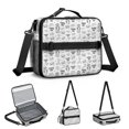 thumbnail image 5 of Game Controller White Pattern Insulated Lunch Bag with Shoulder Strap and Bottle Holder,Bento School Lunch Bag Box,11x9.5x3.5 Inches, 5 of 5