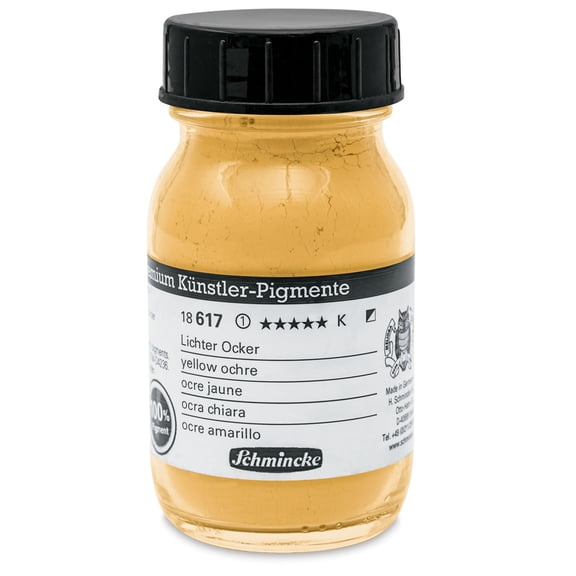 Schmincke Pigment - Yellow Ochre, 100 ml Jar