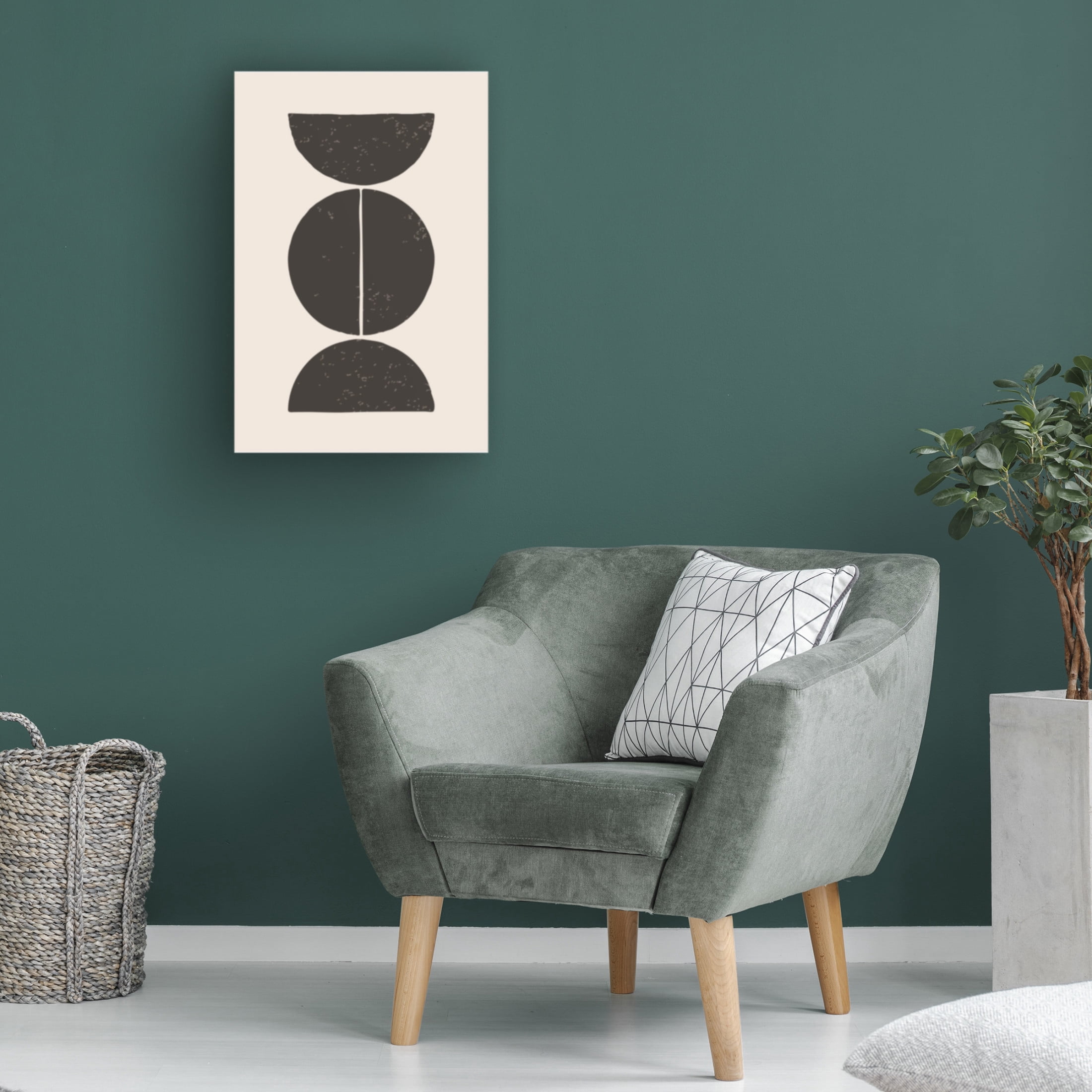 Trademark Fine Art jay stanley Minimal Circles 4 Canvas Wall Art