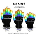 thumbnail image 4 of The Noodley LED Gloves for Kids Light Up Toy Costume Accessory for Children, Teens, Boys & Girls, 4 of 11