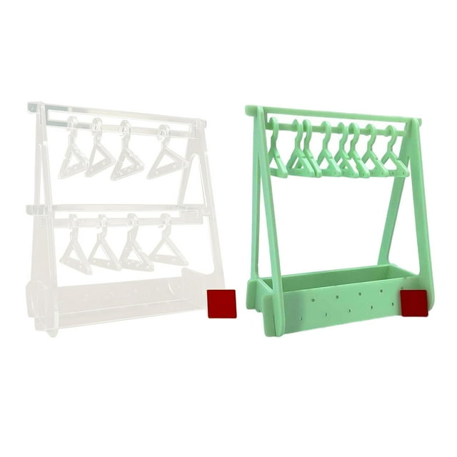 GUOOL Earring Holder, Hanger Stand, Unique Earring Cabinet, Acrylic Earring Display Clear and Green