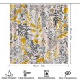 thumbnail image 2 of Shower Curtain 4 Piece Set Summer Leaves And Plants with Non-Slip Rugs Toilet Lid Cover And Bath Mat Bathroom Decor Set Yellow Leaf Plant Bathroom Decor Sets for Bathtub Decor 72inch X 72inch, 2 of 8
