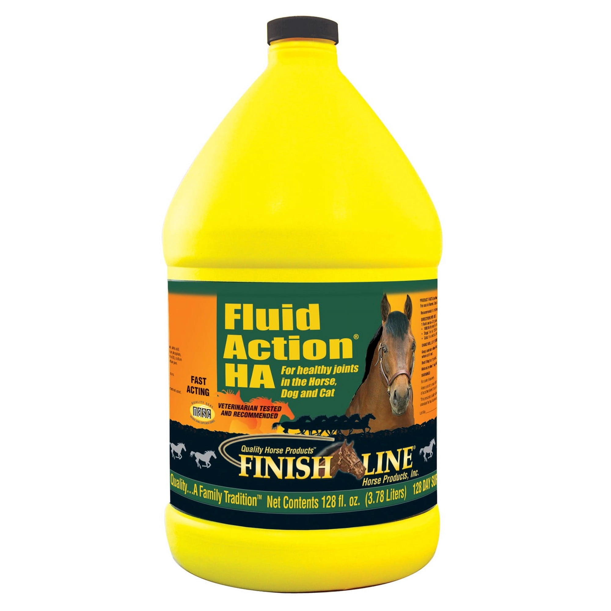 Finish Line Fluid Action Ha Joint Therapy Horse Supplement, 128 Fl Oz
