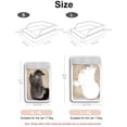 thumbnail image 3 of - Semi-Enclosed Cat Litter Box Detachable Anti-Splash Non-Sticky Kitty Litter Tray Cat Toilet with Litter Scoop, 3 of 8